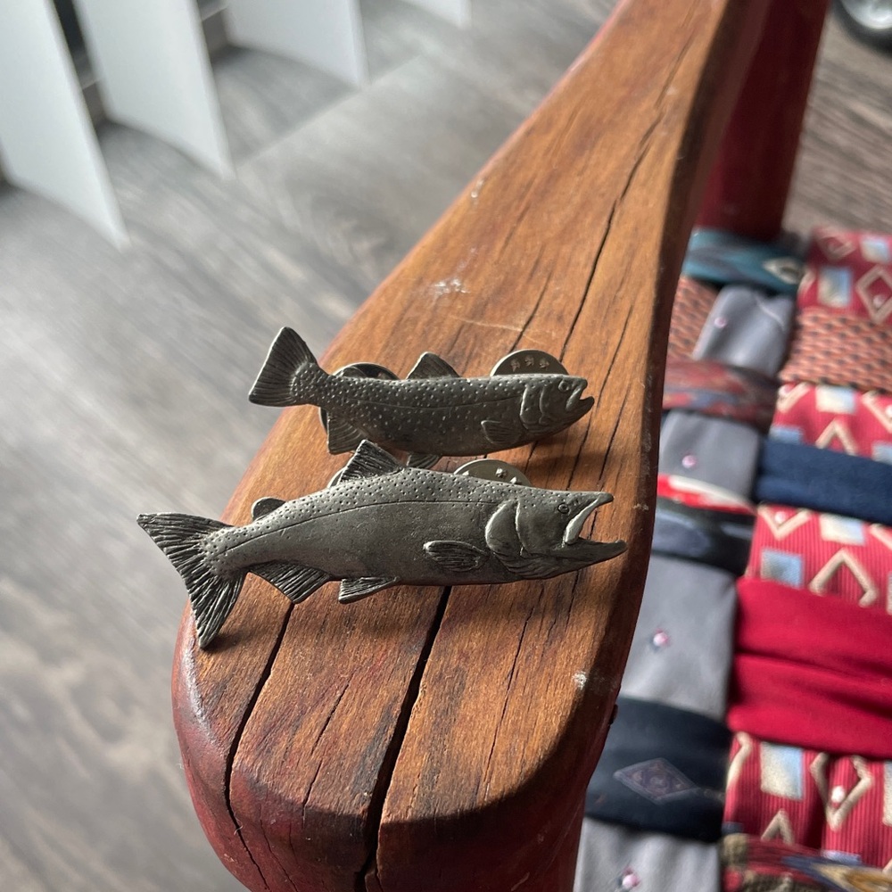 Vintage fish pins